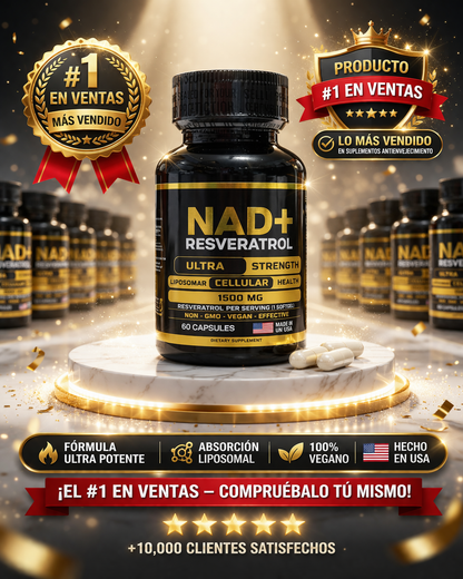 NAD + RESVERATROL AMERICANO 60 CAPSULAS