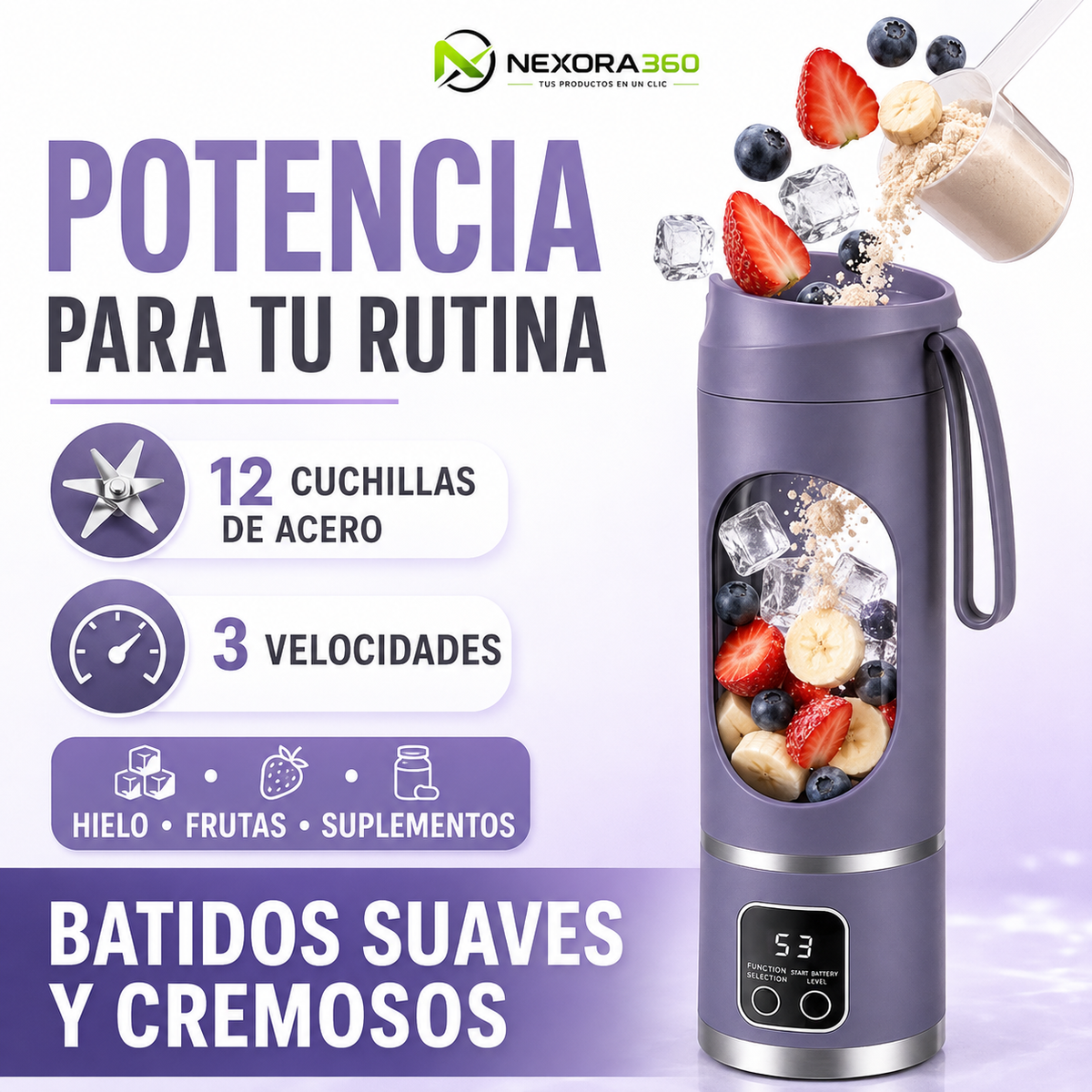 🥤 Vaso Licuadora FIT USB