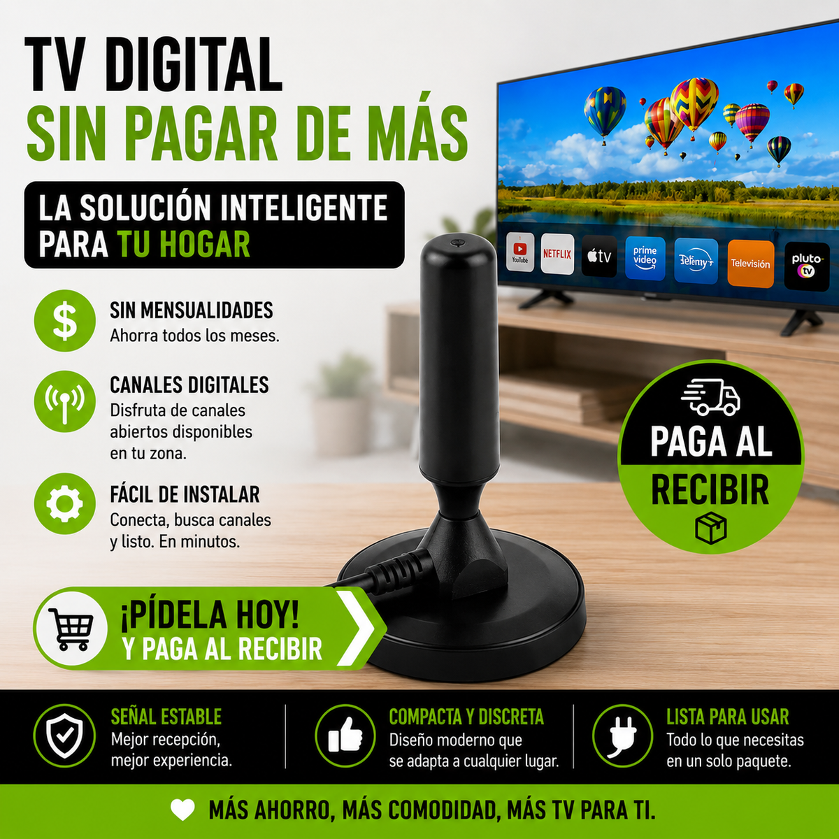 ANTENA TV DIGITAL HD