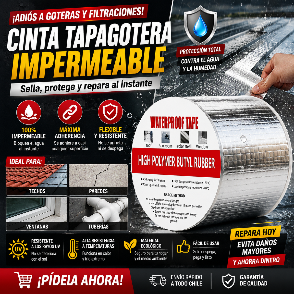CINTA TAPAGOTERA IMPERMEABLE