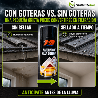 Spray Sella Goteras y Filtraciones de Agua por Lluvias