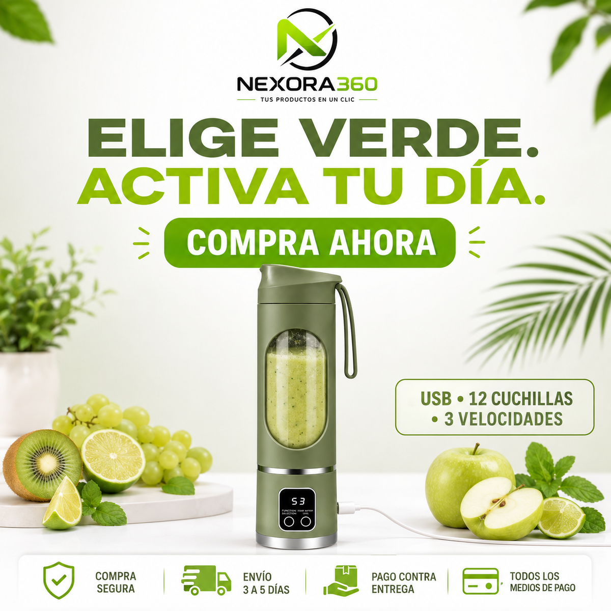🥤 Vaso Licuadora FIT USB