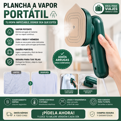 MINI PLANCHA A VAPOR PORTÁTIL