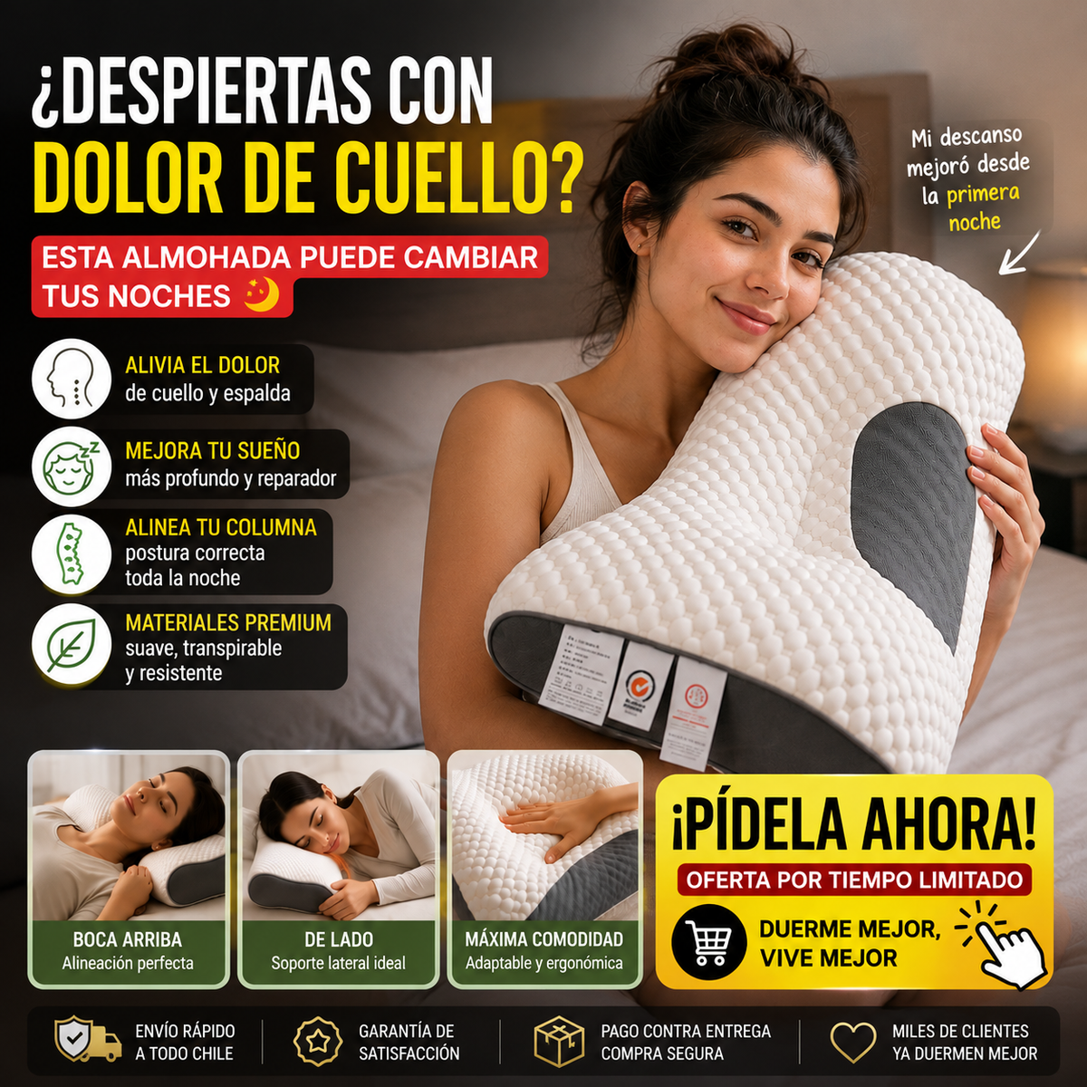 Almohada Cervical Ergonomica