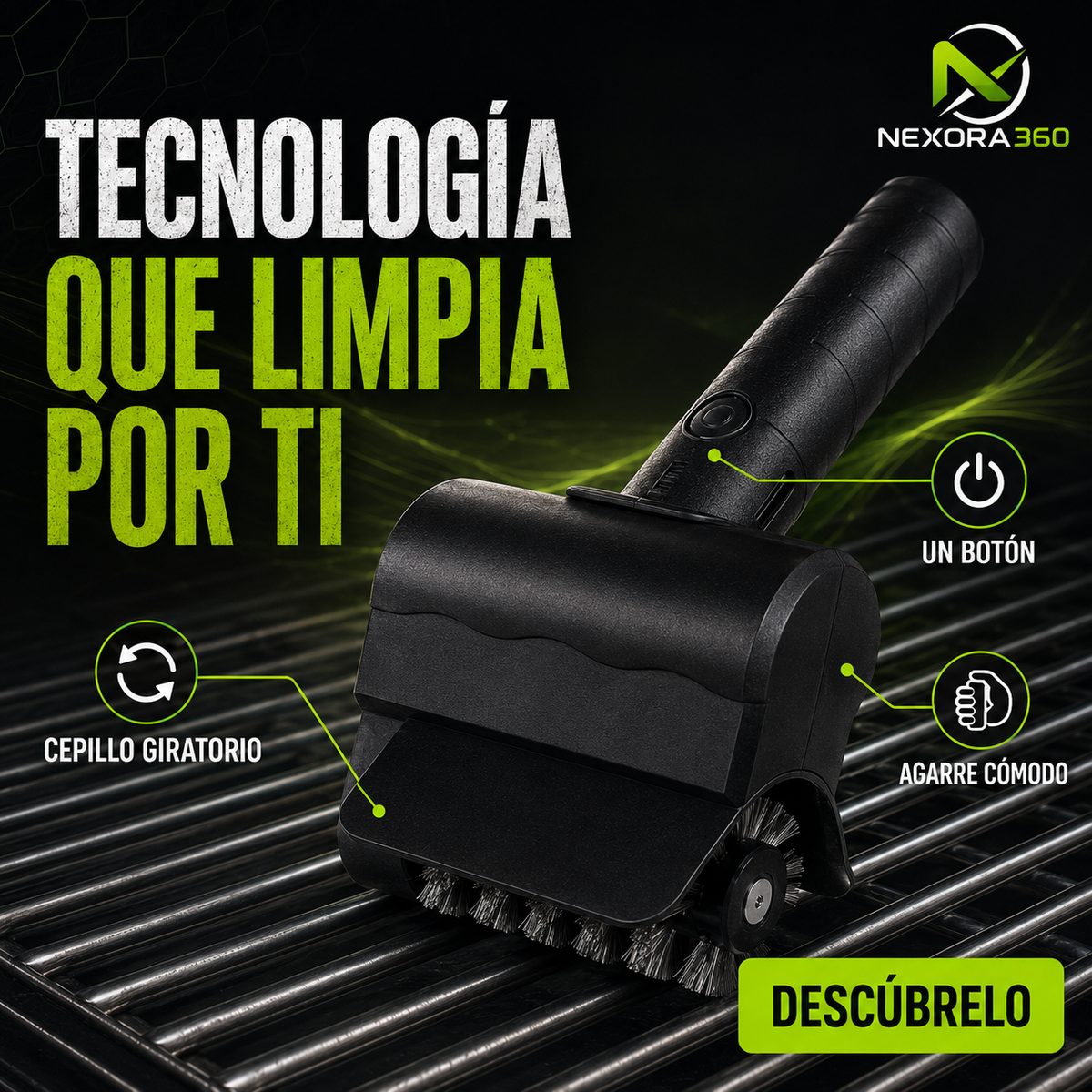 CEPILLO ELECTRICO - LIMPIA PARRILLAS