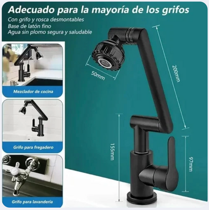 Grifo Flexible de 180 Grados