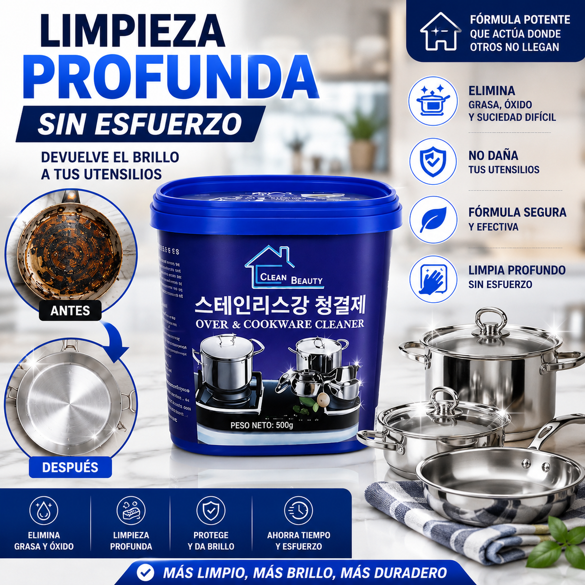 T - PASTA AZUL ANTI GRASA DE OLLA