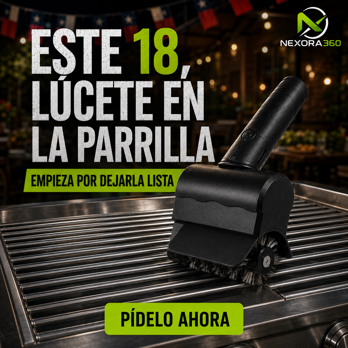 CEPILLO ELECTRICO - LIMPIA PARRILLAS