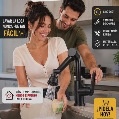 Grifo Flexible de 180 Grados